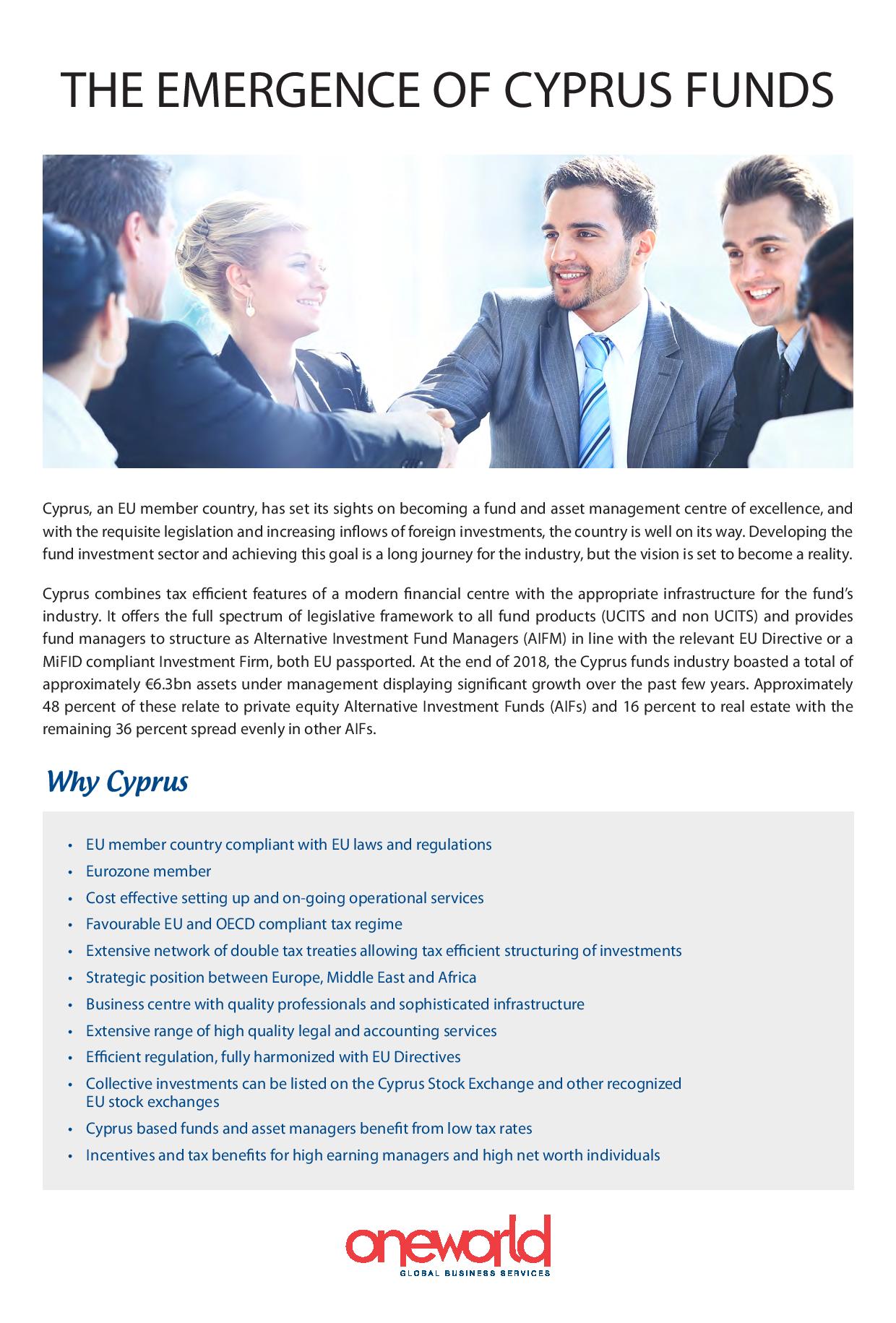 Oneworld Ltd: The Emergence of Cyprus Funds