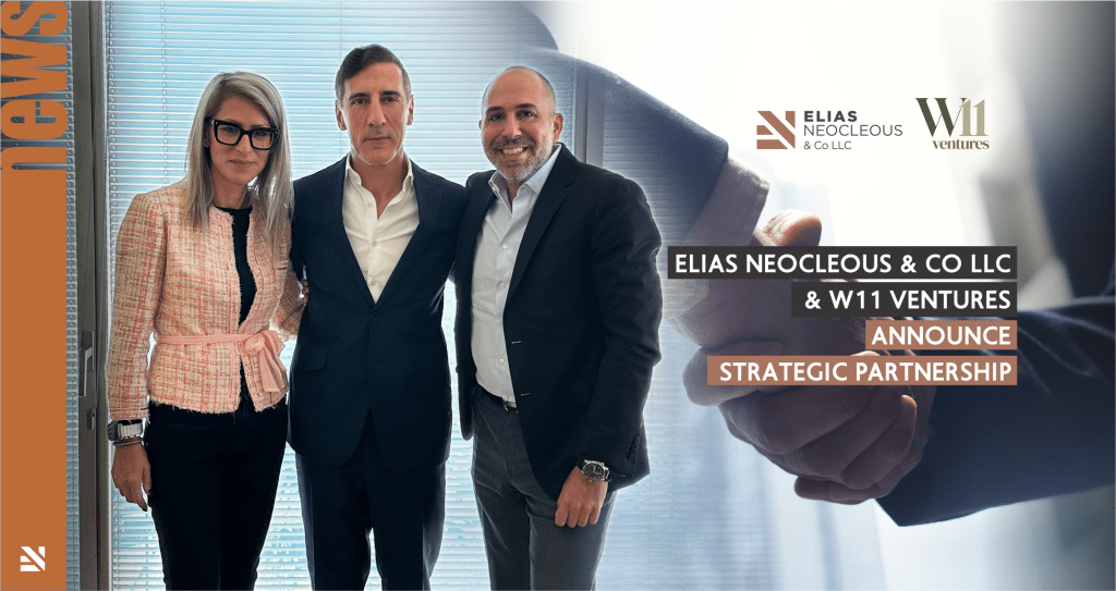 Elias Neocleous & Co LLC and W11 Ventures announce strategic partnership