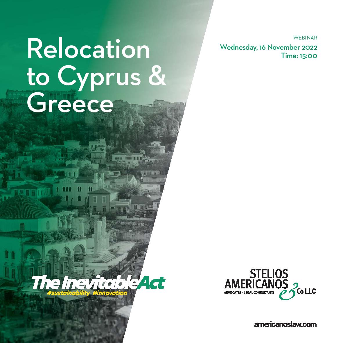 Webinar for Relocation to Cyprus & Greece