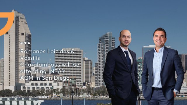 Romanos Loizides & Vasilis Charalambous to attend INTA's AGM in San Diego