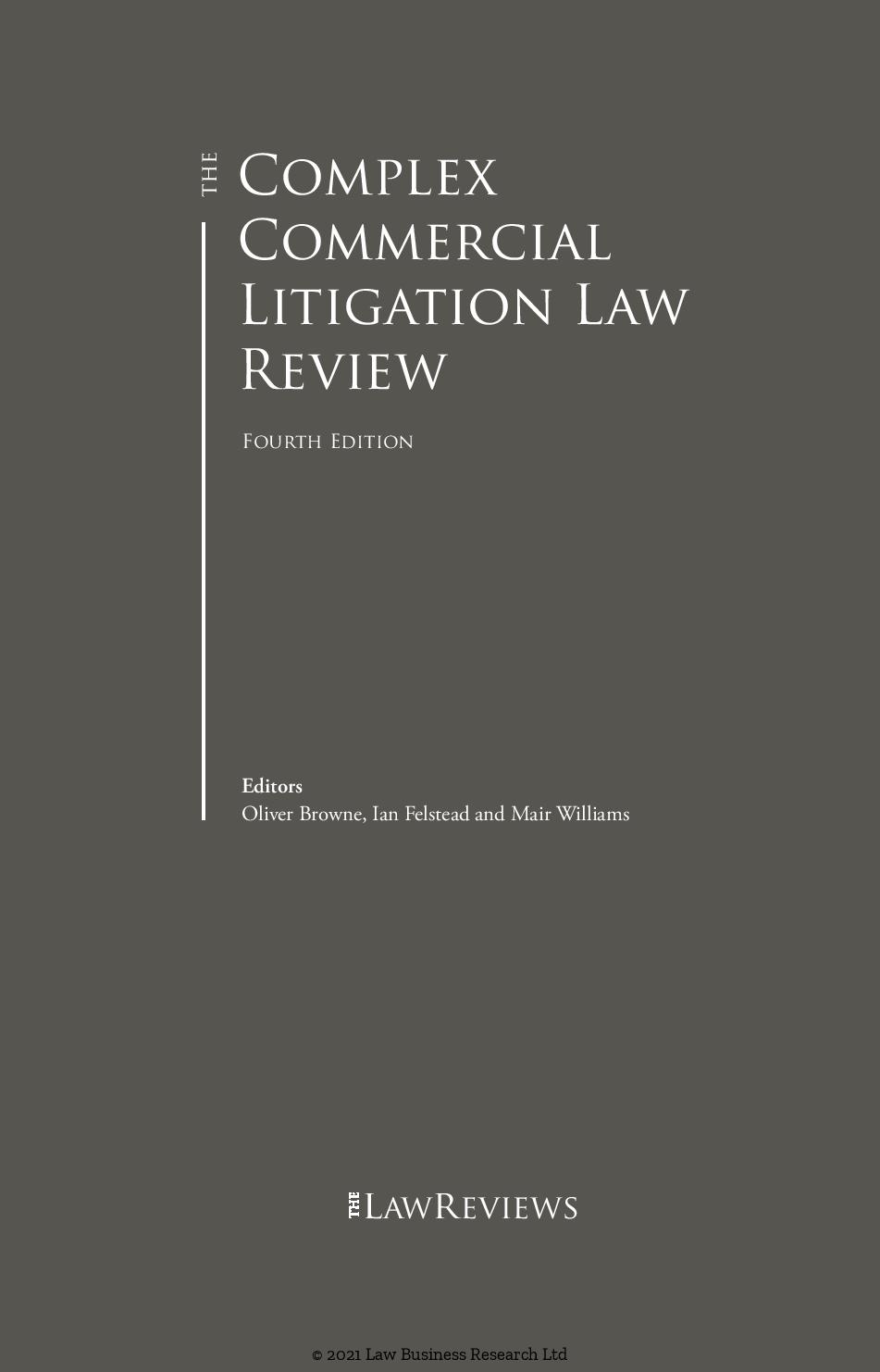 The Complex Commercial Litigation Law Review
