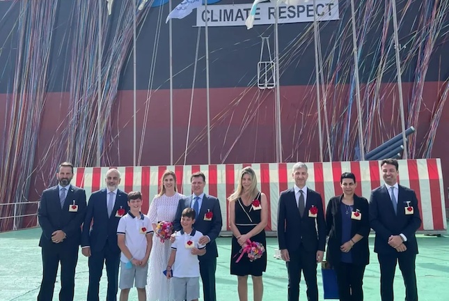 Shipping minister attends ‘christening’ of Cypriot-flagged vessel in Japan