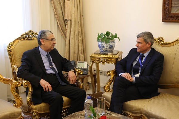 Energy minister met with Egyptian counterpart, discuss electrical interconnection