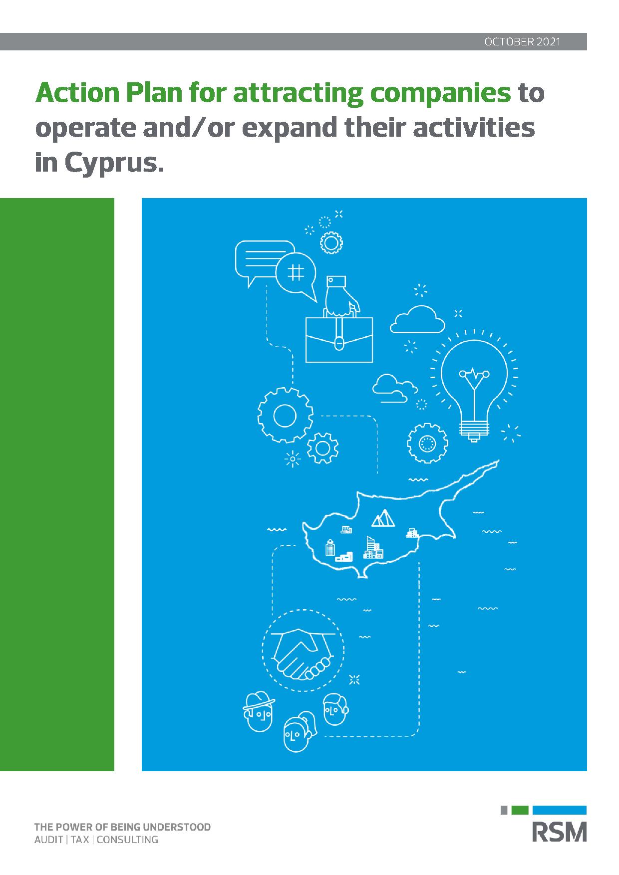 Action plan for attracting companies to operate and/or expand their activities in Cyprus.