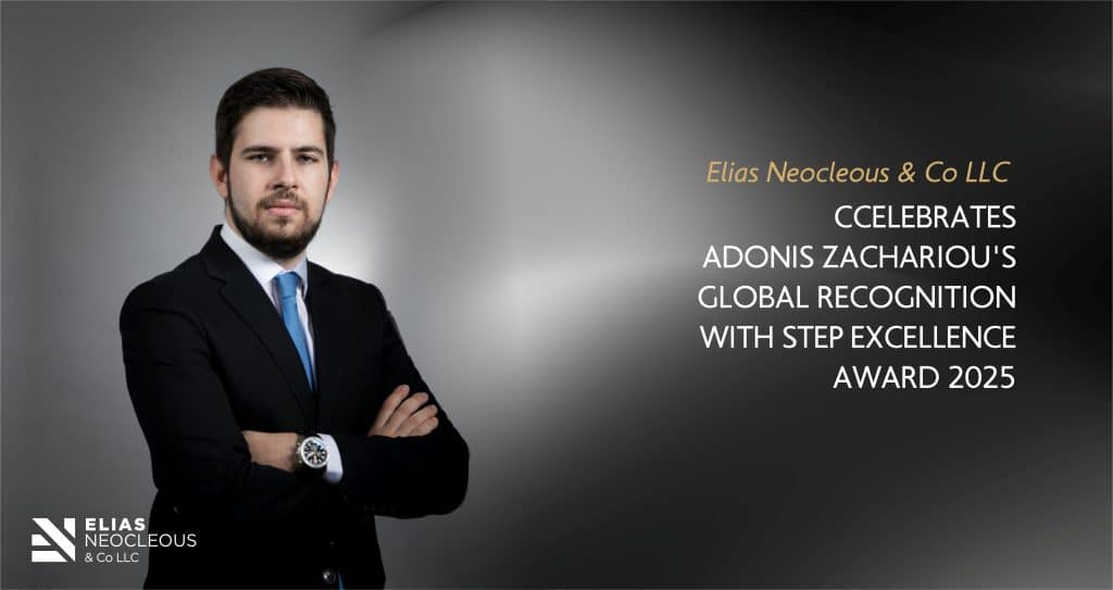 Elias Neocleous & Co LLC Celebrates Adonis Zachariou’s Global Recognition with STEP Excellence Award 2025