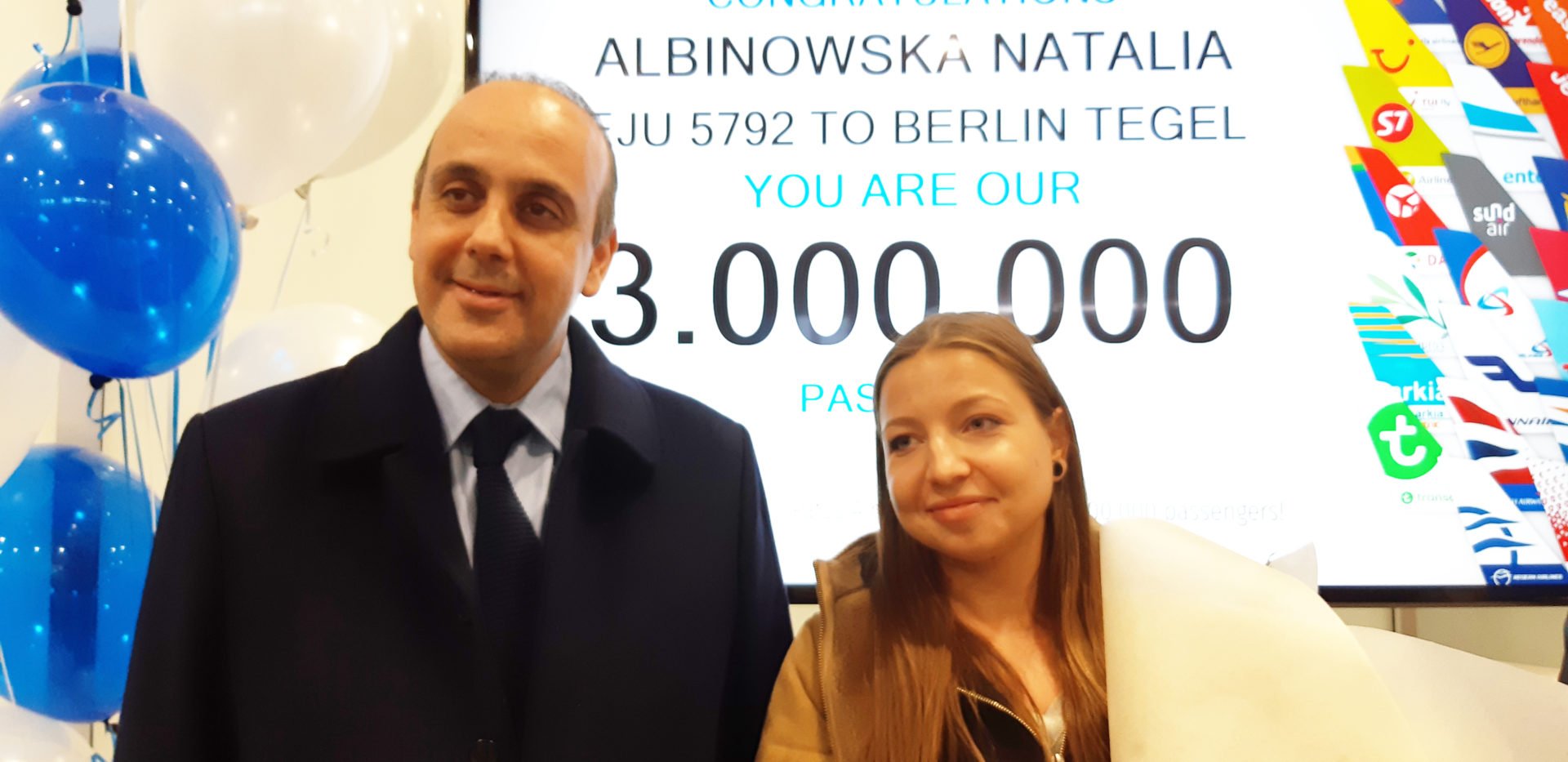 Paphos Airport welcomes three millionth passenger for 2019