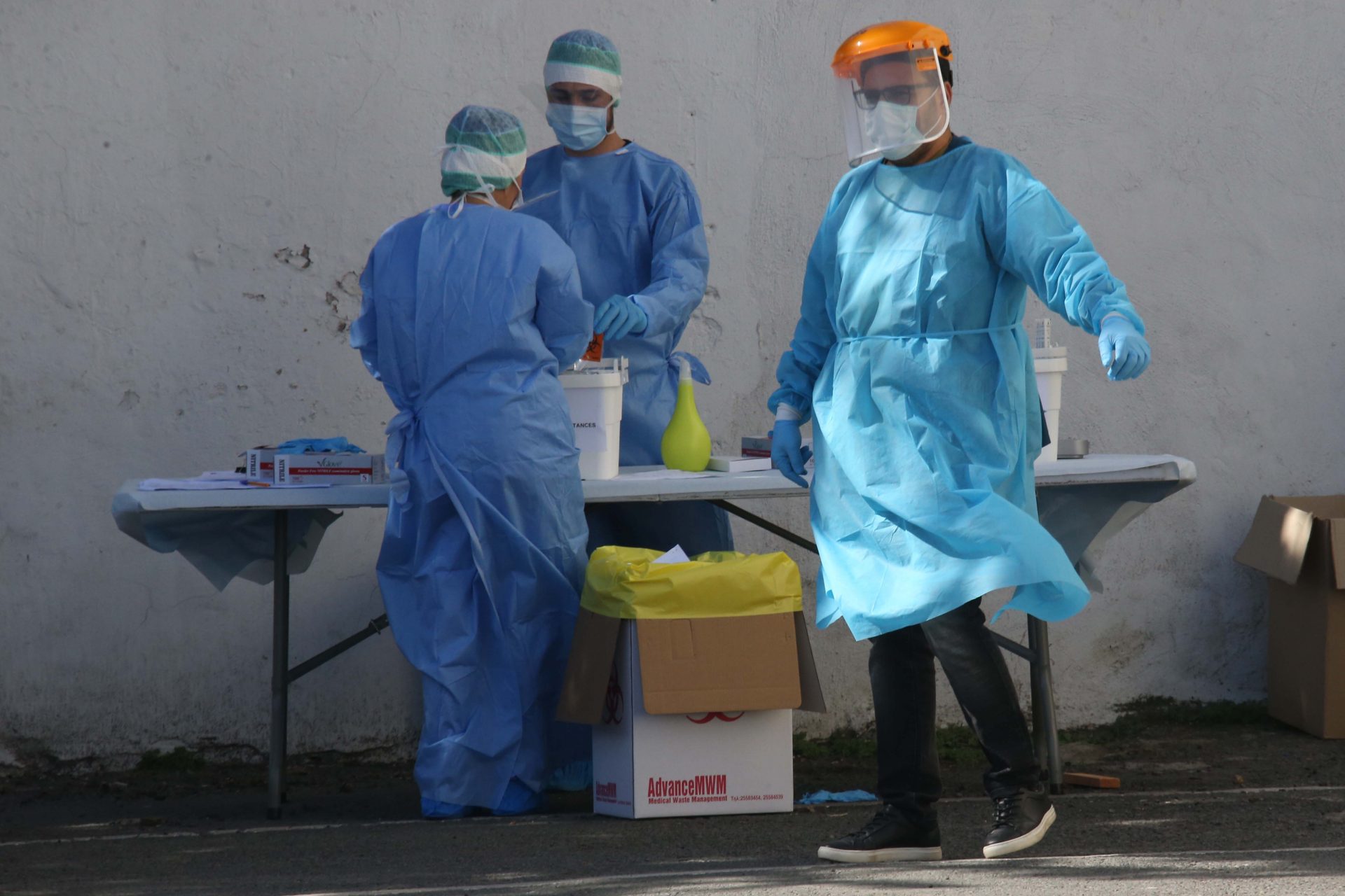 Virus hotspot of Aradippou undergoes mass testing