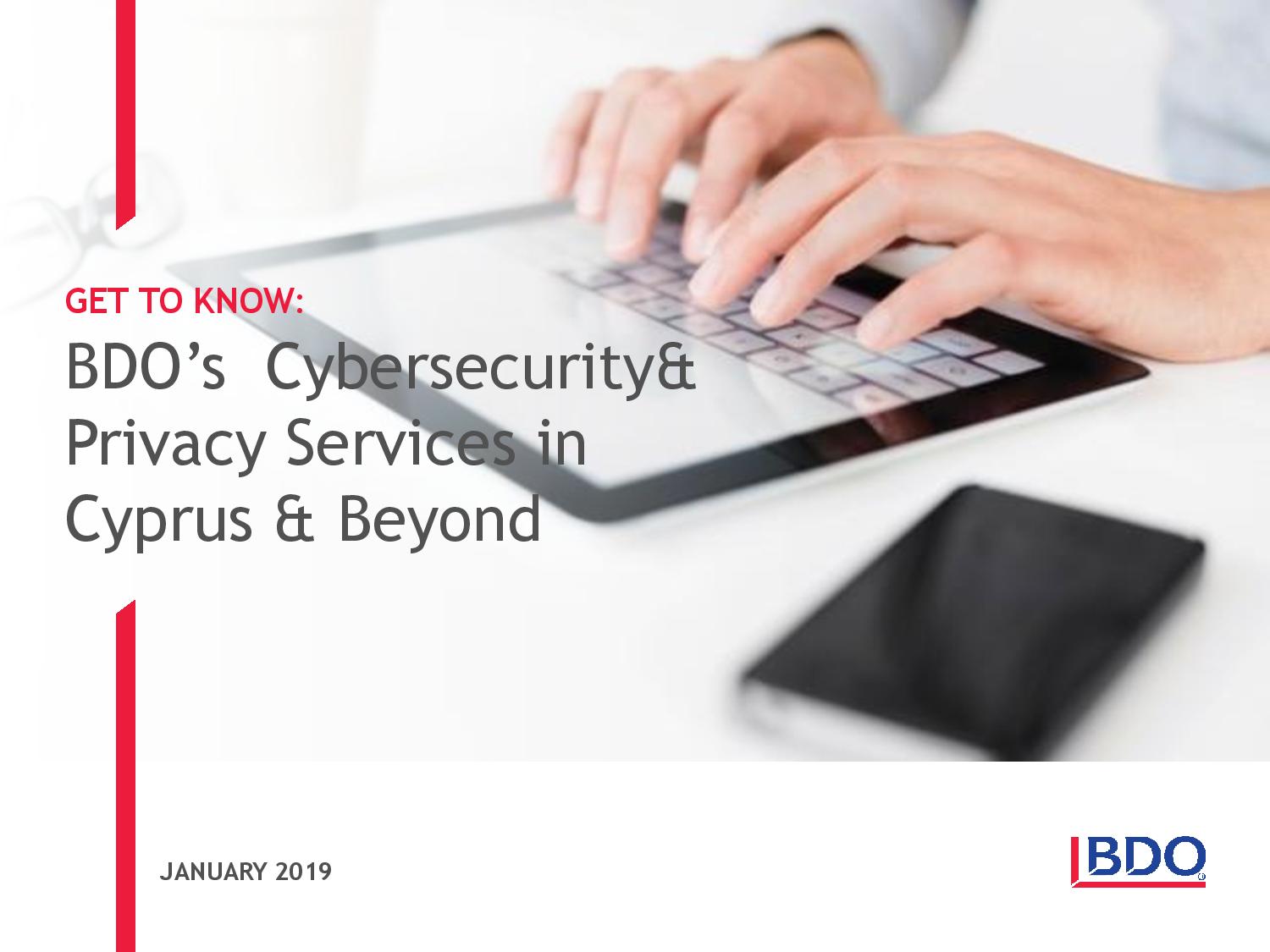 BDO: Cyber security & Privacy Services