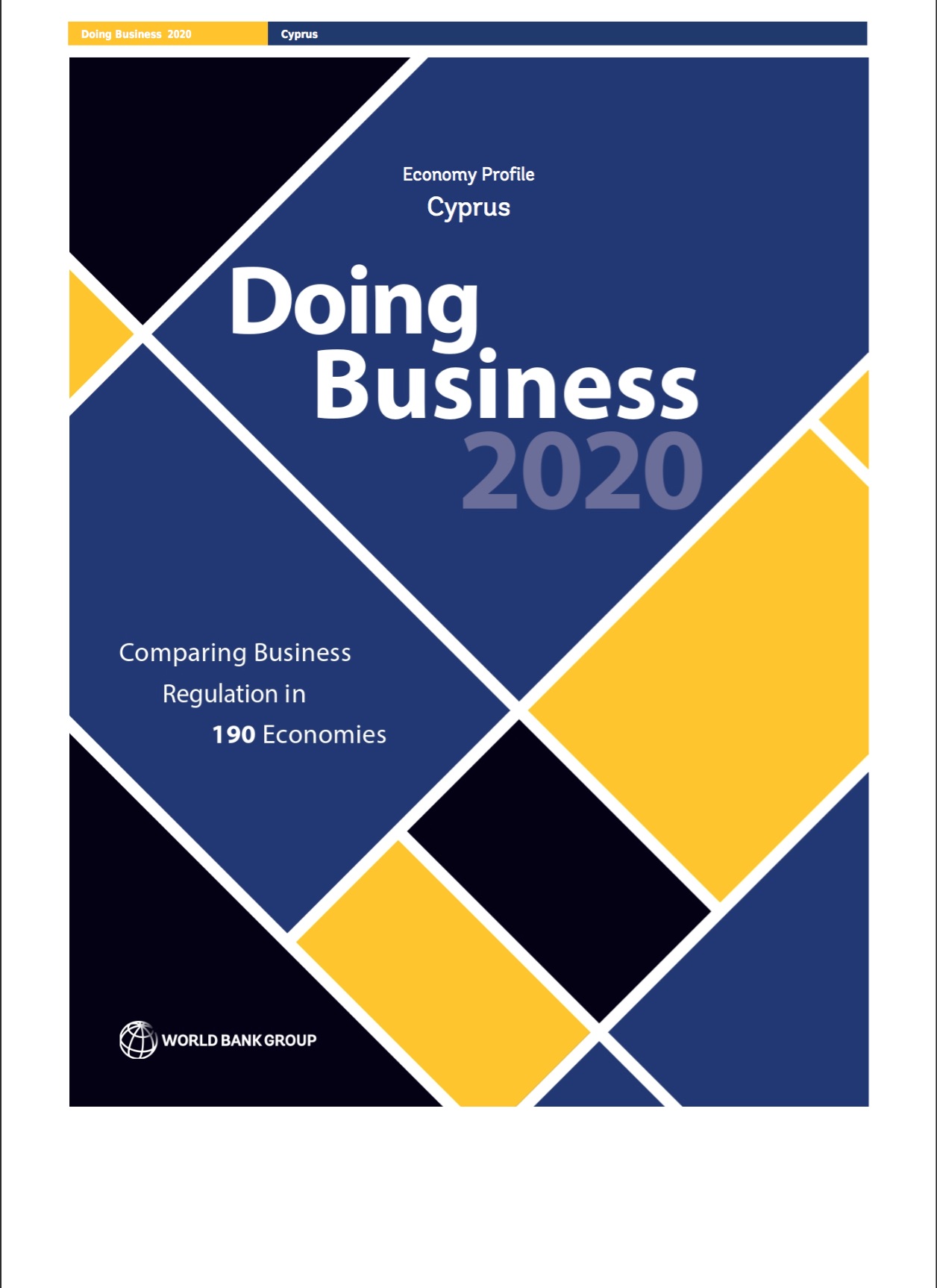World Bank Doing Business Report 2020 - Cyprus