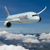 First Qatar Airways flight in Cyprus