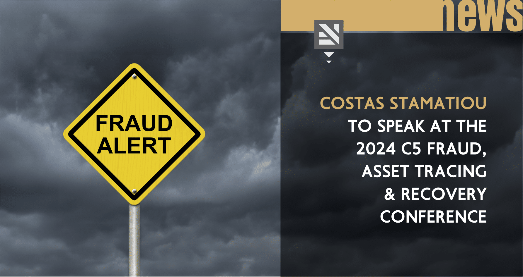 Costas Stamatiou to speak at the 2024 C5 Fraud, Asset Tracing & Recovery Conference