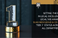 Legal 500 awards Elias Neocleous & Co LLC ‘Tier 1’ status across all departments