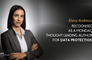 Elena Andreou Recognised as a Mondaq Thought Leading Author for Data Protection