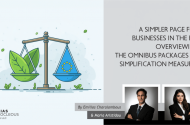 A simpler page for businesses in the EU? Overviewing the Omnibus Packages of Simplification Measures