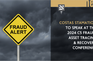 Costas Stamatiou to speak at the 2024 C5 Fraud, Asset Tracing & Recovery Conference
