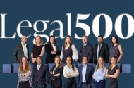 TOP Tier firm and Leading and Key individuals by Legal 500 EMEA